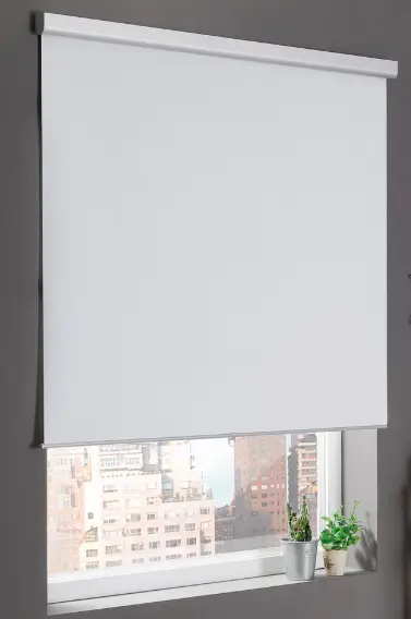 Roller Shade (Chain System, White, 0-10 sqft, Cassette100 Flat)
